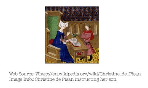 Photo of Christine de Pisan