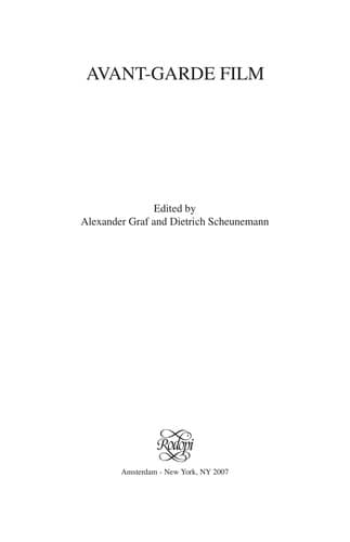 Cover image for Avant-garde film