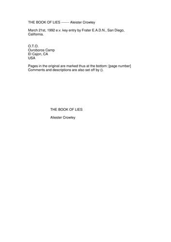 Cover image for Book of Lies