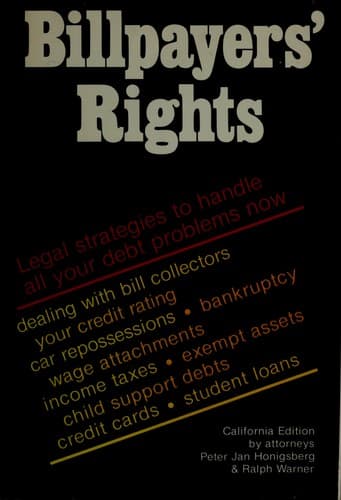 Cover image for Billpayer's rights
