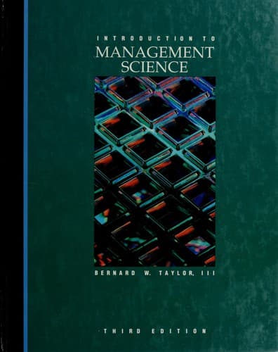 Cover image for Introduction to management science