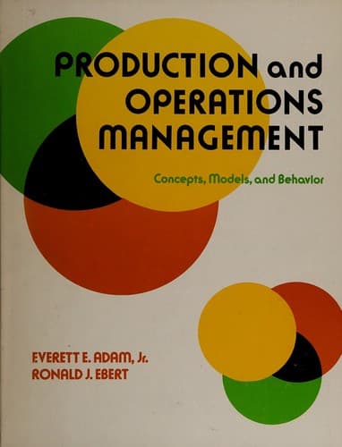 Cover image for Production and operations management