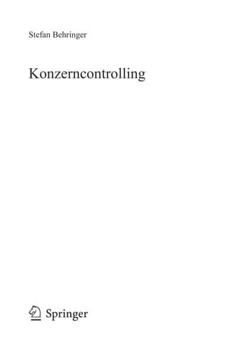 Cover image for Konzerncontrolling