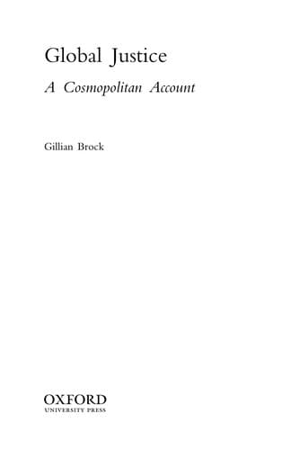 Cover image for Global justice