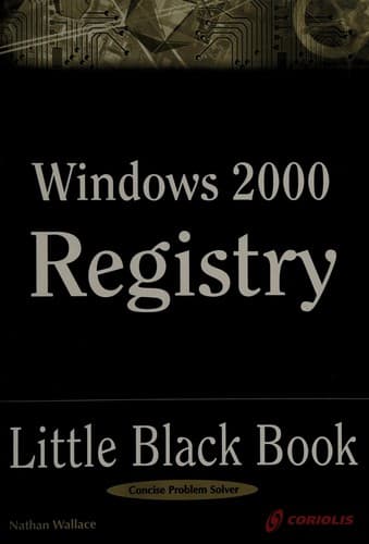 Cover image for Windows 2000 registry little black book
