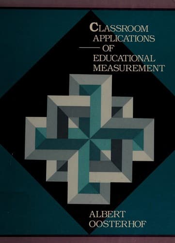 Cover image for Classroom applications of educational measurement