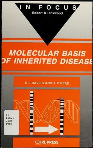 Cover image for Molecular basis of inherited disease