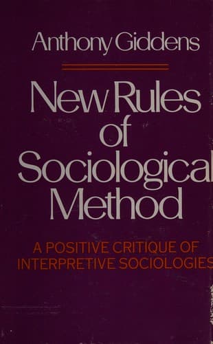 Cover image for New rules of sociological method