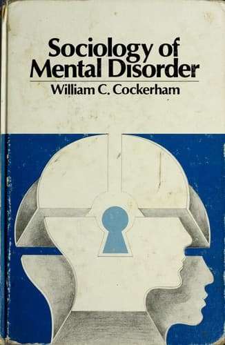 Cover image for Sociology of mental disorder