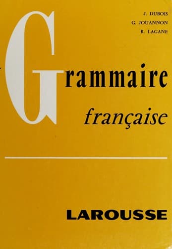 Cover image for Grammaire française