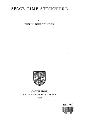 Cover image for Space-time structure