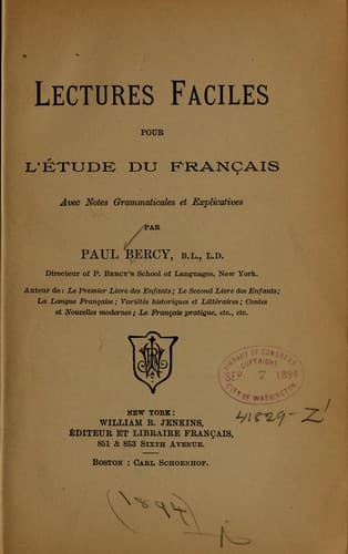 Lectures failes pour l'étude du français