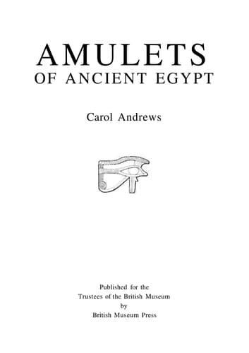 Cover image for Amulets of ancient Egypt