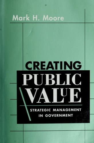 Cover image for Creating public value