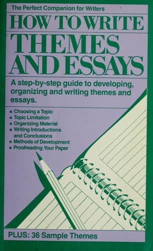 Cover image for How to Write Themes and Essays