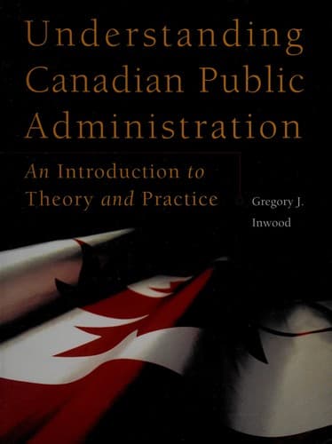 Cover image for Understanding Canadian public administration