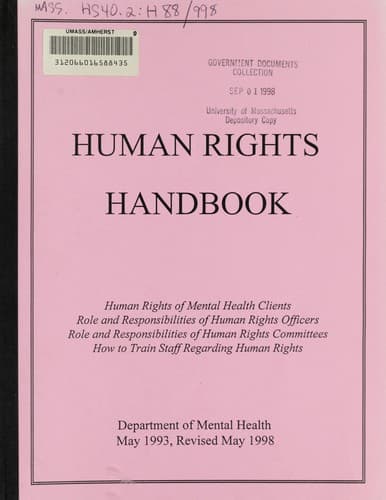 Human rights handbook