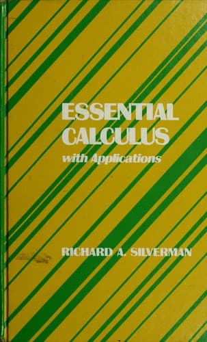 Cover image for Essential calculus, with applications