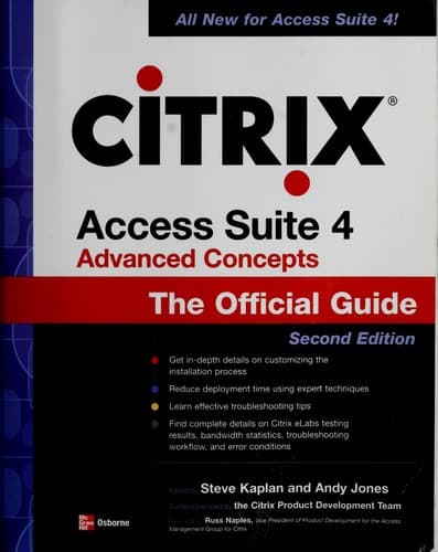 Cover image for Citrix Access Suite 4 advanced concepts