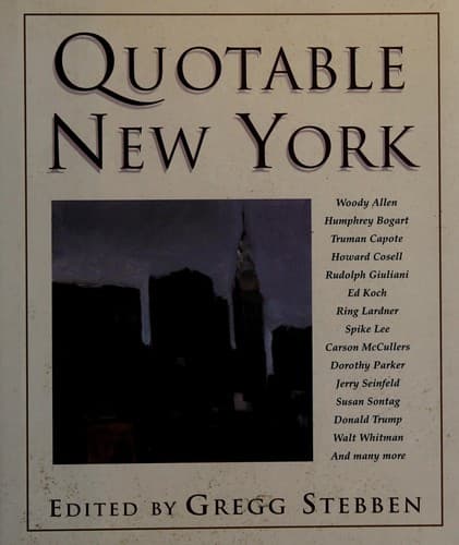 Cover image for Quotable New York
