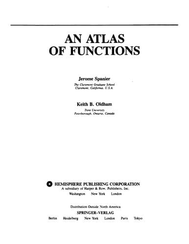 Cover image for An atlas of functions