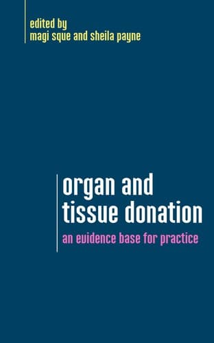 Cover image for Organ and tissue donation