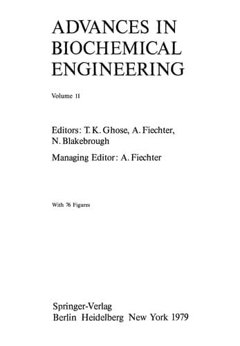 Cover image for Advances in biochemical engineering.