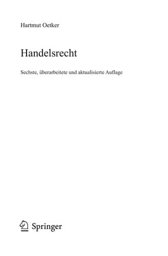 Cover image for Handelsrecht