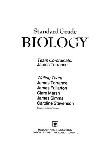 Cover image for Standard Grade Biology