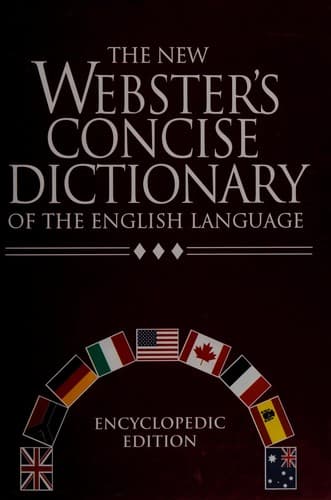 Cover image for The new Webster's concise dictionary of the English language