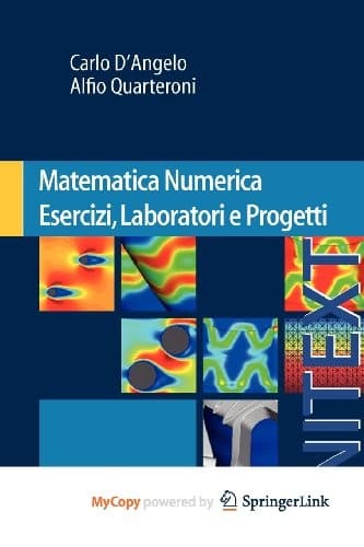 Cover image for Matematica Numerica Esercizi, Laboratori e Progetti