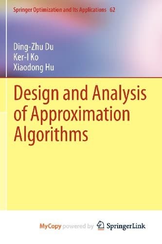 Cover image for Design and Analysis of Approximation Algorithms