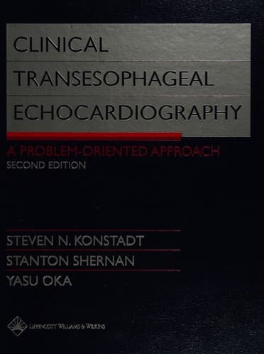 Cover image for Clinical transesophageal echocardiography