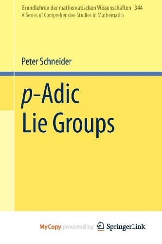 Cover image for p-Adic Lie Groups