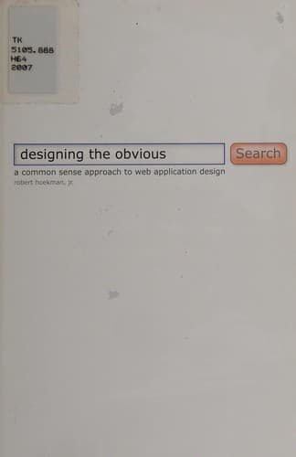 Cover image for Designing the obvious
