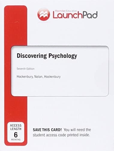 Cover image for LaunchPad for Discovering Psychology