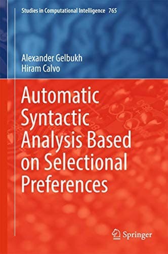 Cover image for Automatic Syntactic Analysis Based on Selectional Preferences