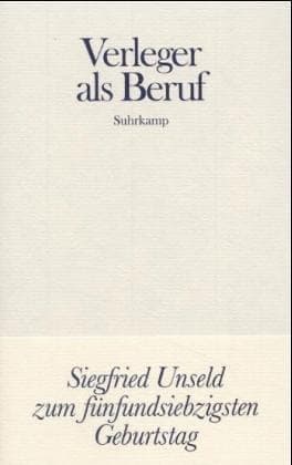 Cover image for Verleger als Beruf