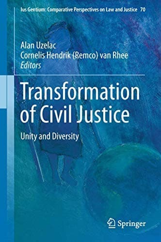 Cover image for Transformation of Civil Justice