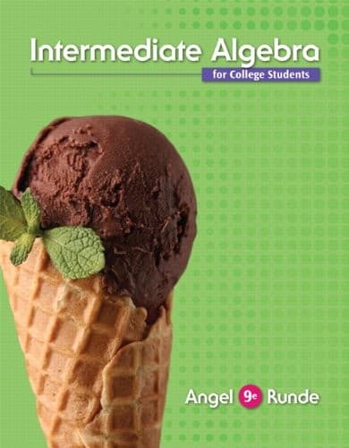 Cover image for Intermediate Algebra For College Students