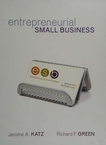 Cover image for Entrepreneurial small business
