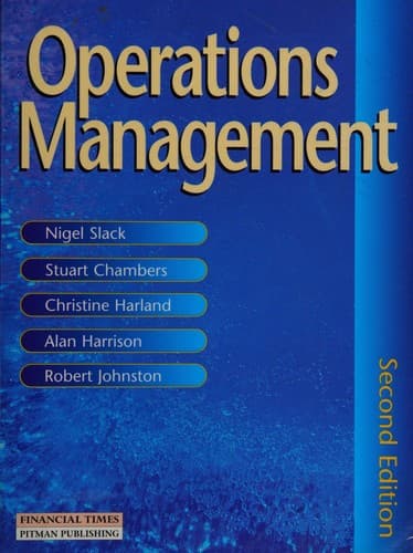 Cover image for Operations management