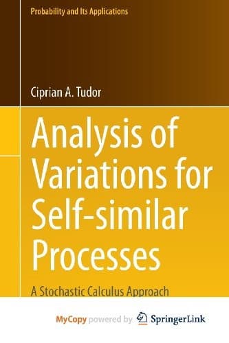 Cover image for Analysis of Variations for Self-similar Processes