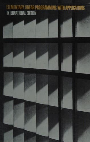 Cover image for Elementary linear programming with applications