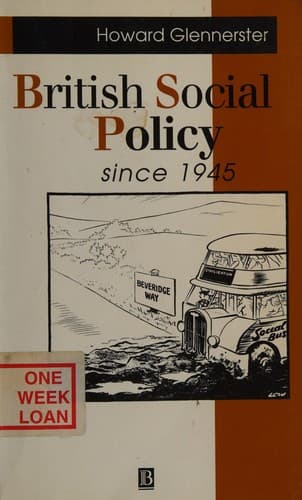 Cover image for British social policy since 1945