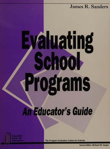 Cover image for Evaluating school programs