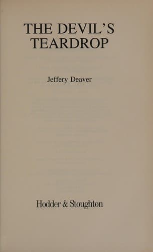 Cover image for The devil's teardrop