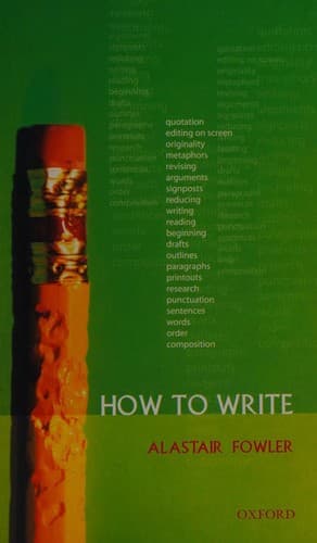 Cover image for How to write