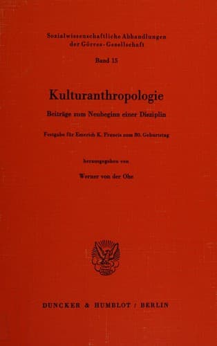Kulturanthropologie