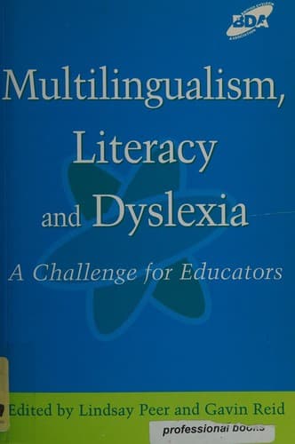 Cover image for Multilingualism, literacy and dyslexia